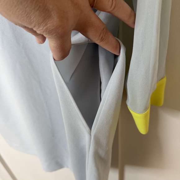 BCBGMAXAZRIA Cally Dress Women's XS Neon ColorBlock Chic Modern Contemporary - Picture 2 of 9